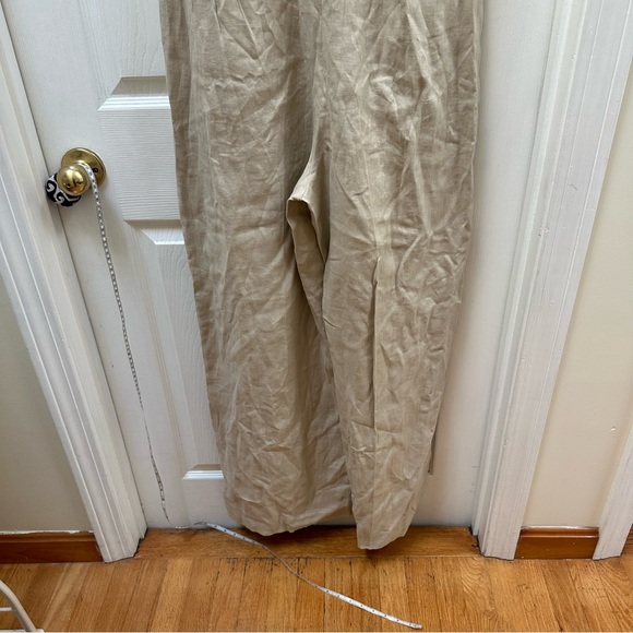 NWT BODEN LINEN WIDE LEG JUMPSUIT CREAM 10 v neck sleeveless tank tall - Picture 7 of 10